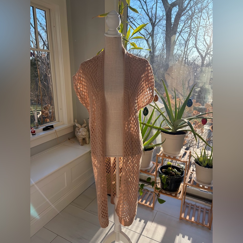 Elegant Crochet Shawl Cardigan